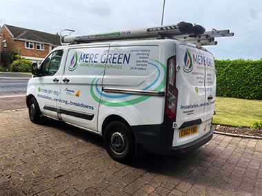 Mere Green Gas and Plumbing service van